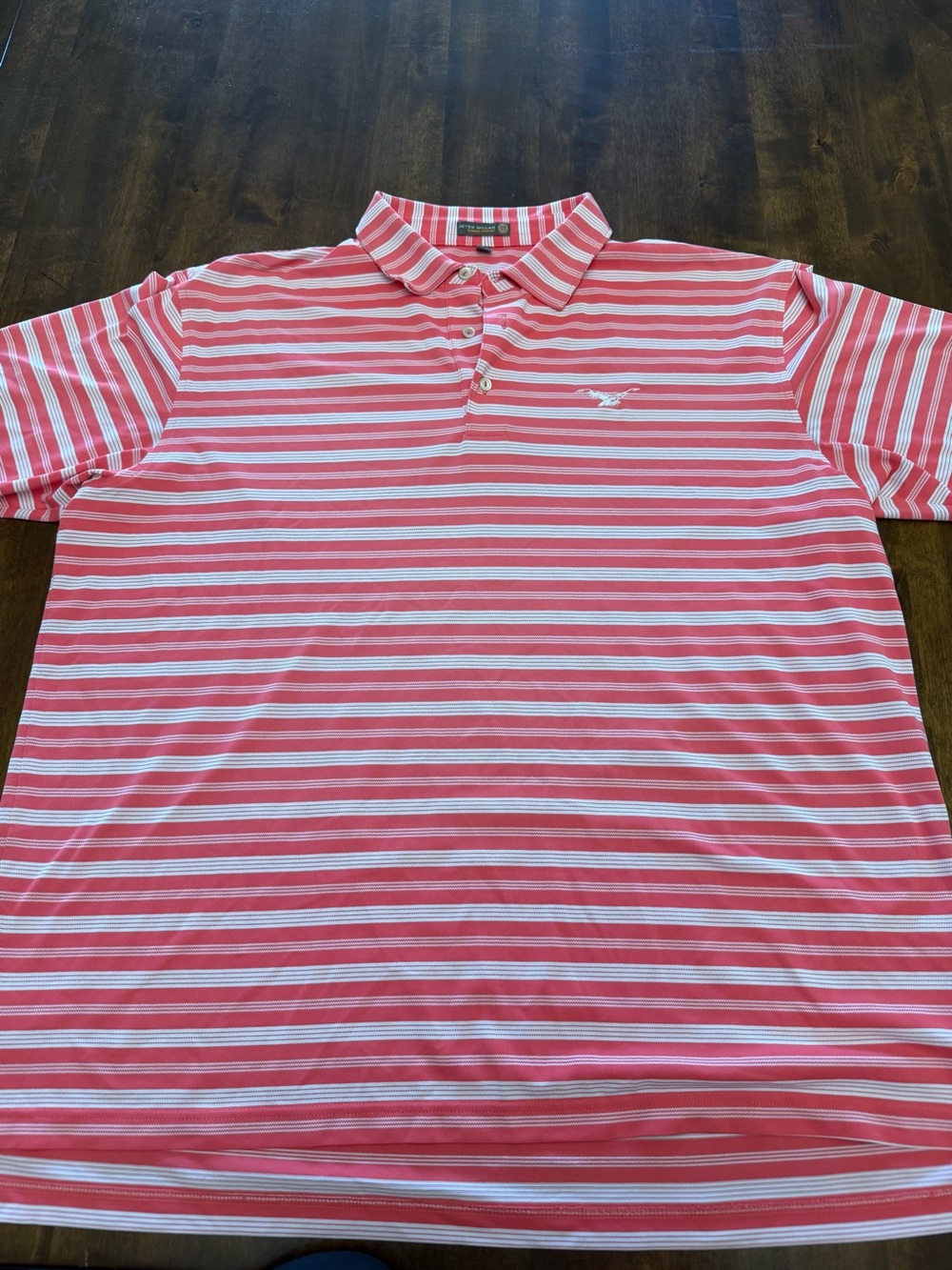 Peter Millar Summer Comfort
Men's Coral Stripe Golf Pique
Polo Eagle XL